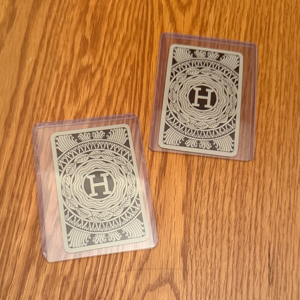 Hermes set of two playing cards